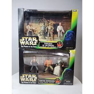 Star Wars Cantina Showdown & Purchase Of The DROIDS Obi-Wan Kenobi 6 FIGURE SET